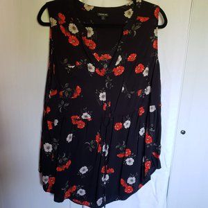 Torrid Sleeveless Poppy Blouse